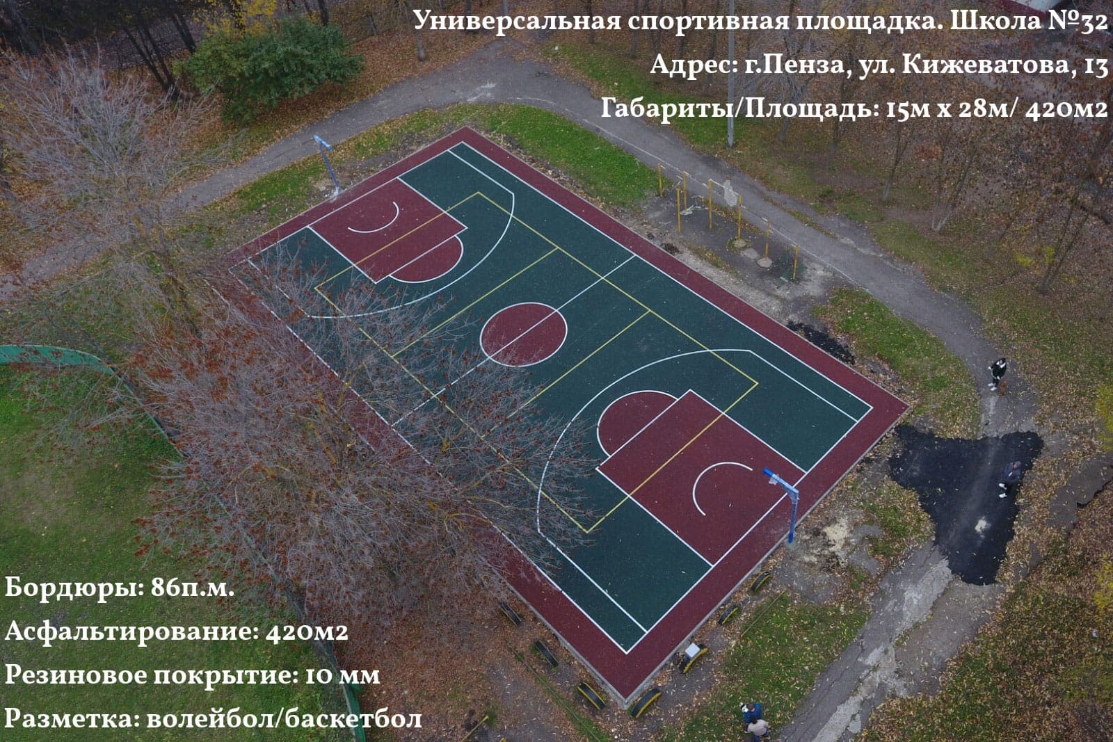 Универсальная спортивная площадка, школа №32 — Пенза